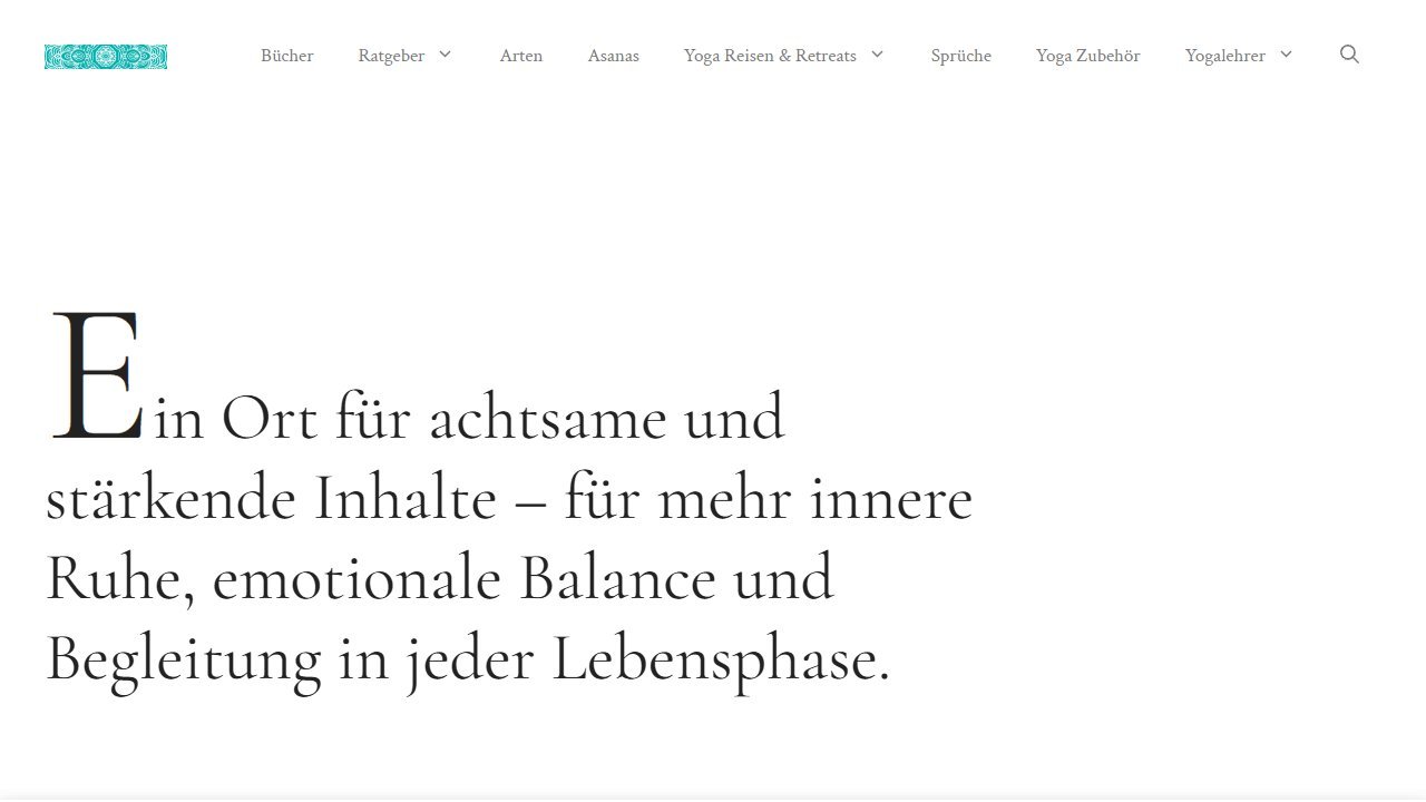 Yoga-Website wasistyoga.de — erstellt von feierabendyogi.de