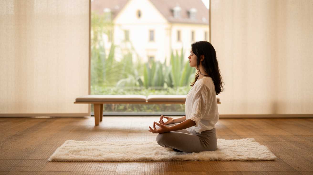 yoga mit person